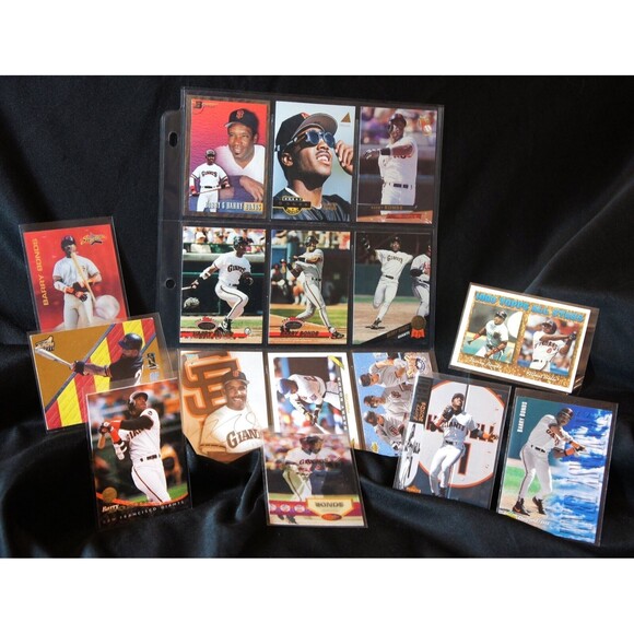 Barry Bonds Baseball Cards: San Francisco Giants, Pirates, Topps, Fleer, Leaf - Picture 1 of 5